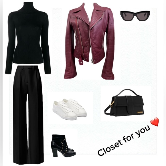 CELINE Calf Leather Studded Accents Boots - Picture 9 of 10